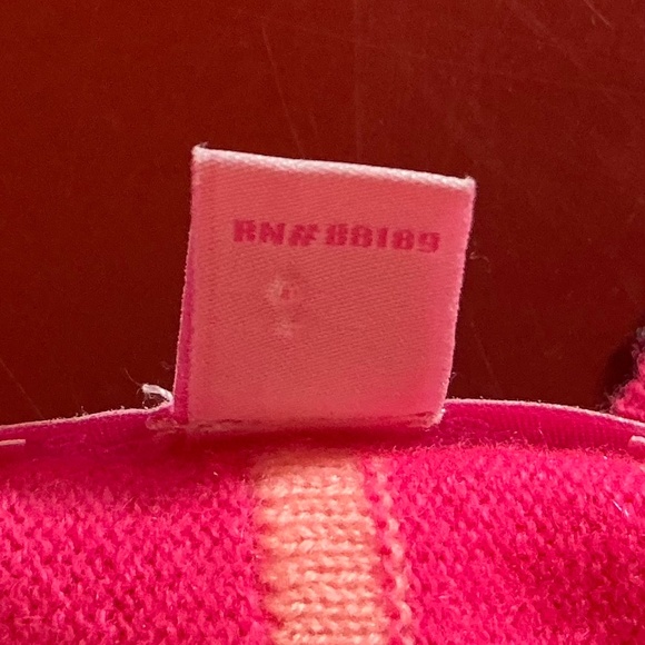 Lilly Pulitzer Sweater S/M Neon Pink 100% Cashmere Oversized Cozy V Neck Womens - Picture 10 of 16